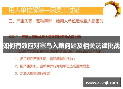 如何有效应对塞鸟入籍问题及相关法律挑战